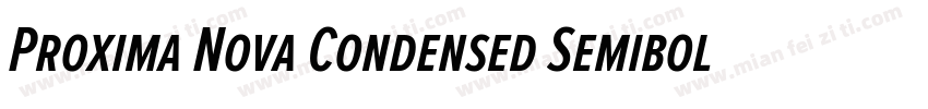 Proxima Nova Condensed Semibold字体转换